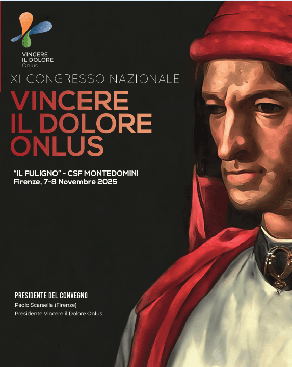 Locandina dell’XI Congresso Nazionale Vincere il Dolore Onlus, Firenze, 7-8 novembre 2025